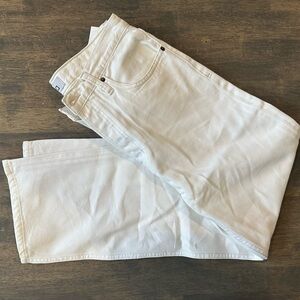 Etika White Straight ankle Jeans